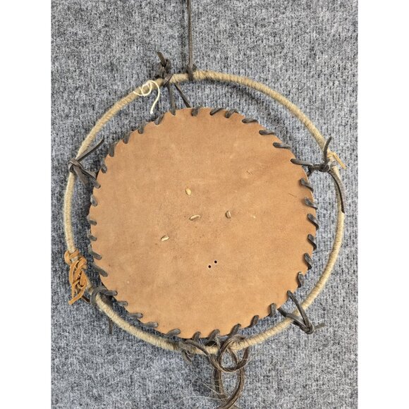 Native American Style Dream Catcher Leather Fur Decor Tribal Wall Art - Picture 7 of 8